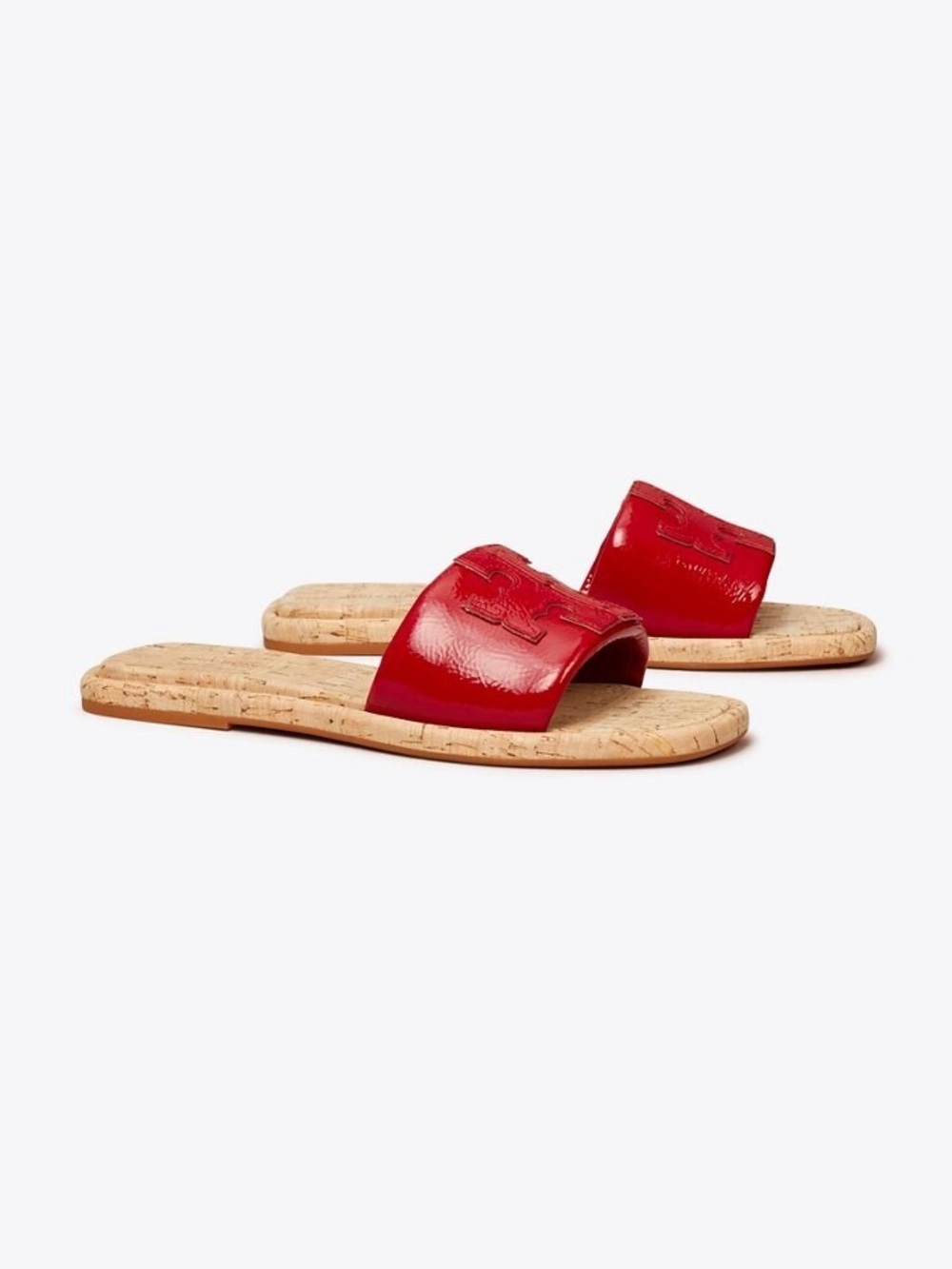 Tory Burch Double T Sport Slide Slip on Woman's Sandals Tory Red Size 5